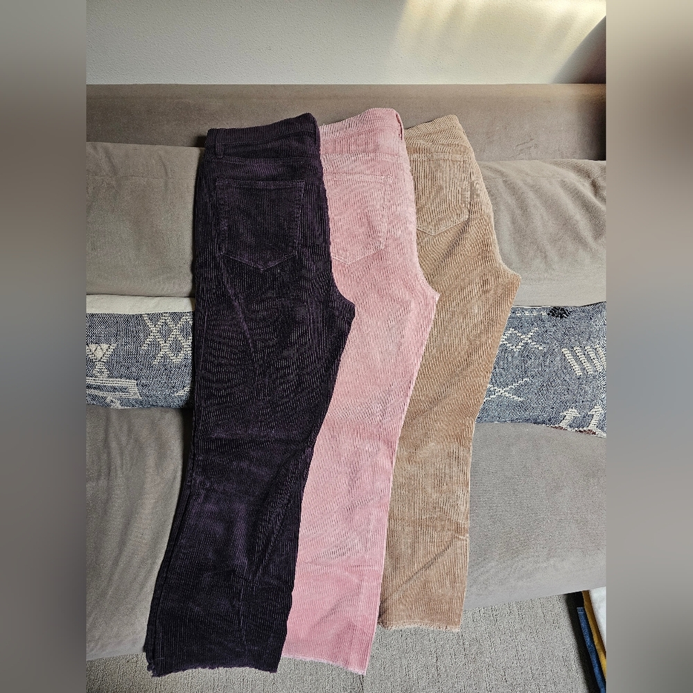LOFT STRAIGHT LEG CORDS, SIZE 29/8, LOT OF 3